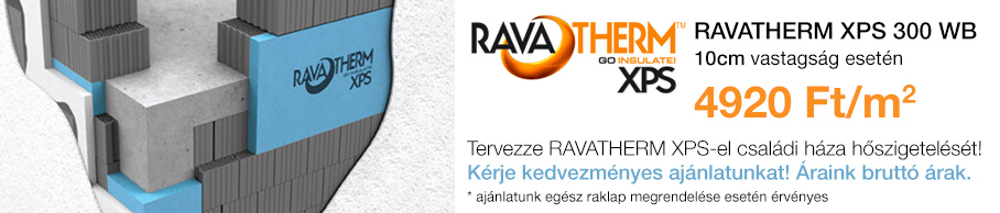Ravatherm XPS 10cm - Akciós ár - 4800Ft / m2*